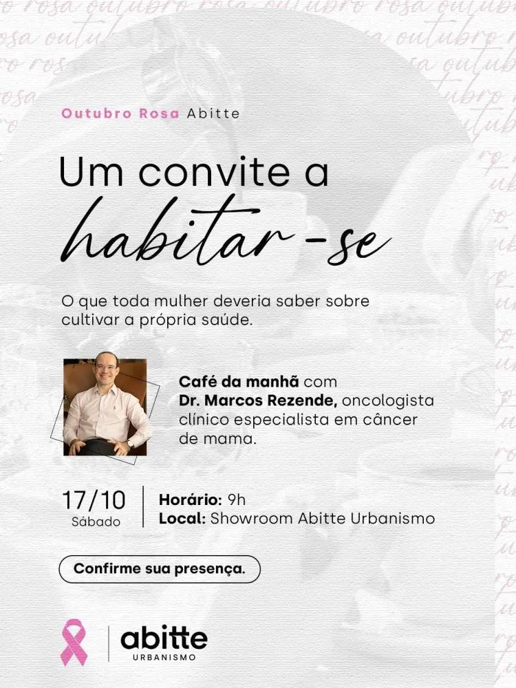 Abitte promove encontro com oncologista para incentivar a prevenção do câncer de mama