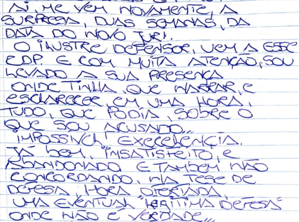 CARTA-03-1024x759 Acusado de matar ator de chiquititas pede novo adiamento do júri e contesta defesa