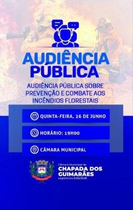 Chapada Audiência Pública debate medidas de prevenção e combate aos incêndios florestais em Chapada