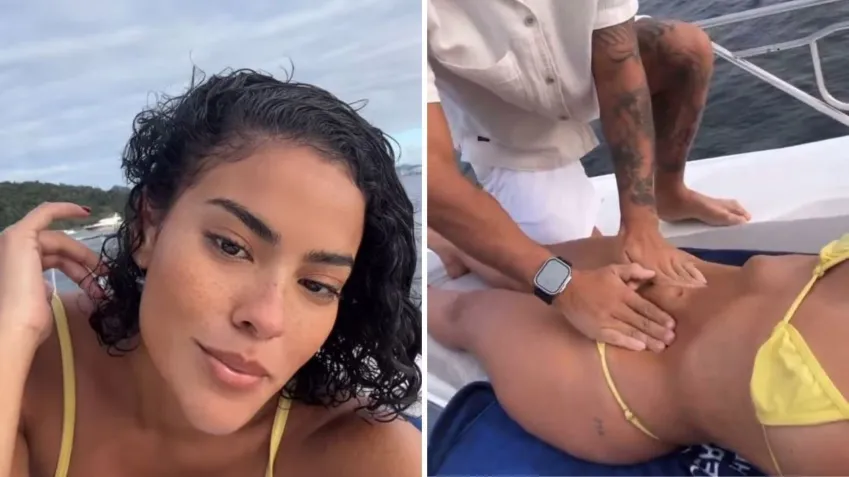 image-95 Passeio de barco e música reacendem rumores de affair entre Bella Campos e Zé Felipe