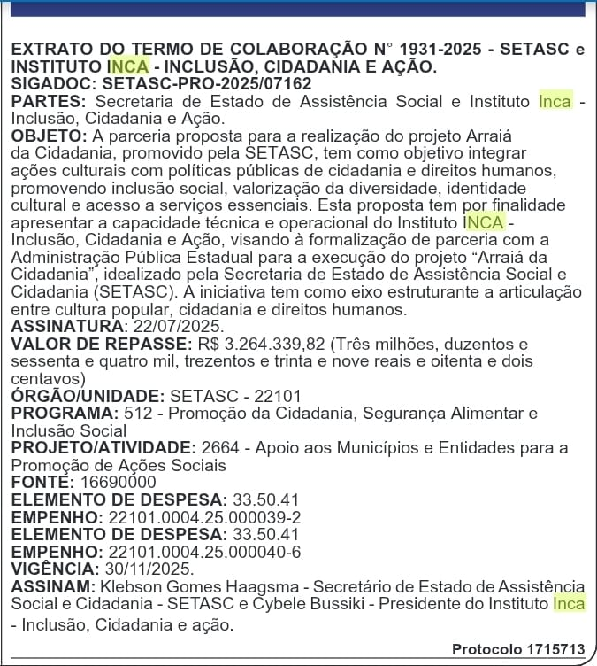 image-264 Quadrilha de R$ 3,9 milhões da Setasc entra na mira do Ministério Público; VEJA DOCUMENTO