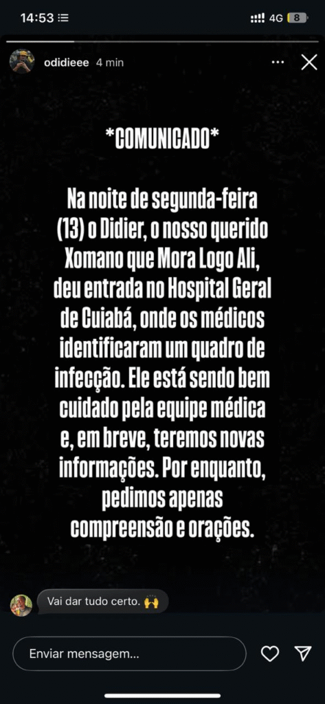 image-206-473x1024 Influenciador “Xomano que Mora Logo Ali” é internado com quadro de infecção; família pede orações