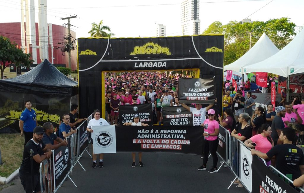 image-343 VÍDEO: Sindicatos fazem protesto por valorização salarial na Corrida do Servidor; neste domingo