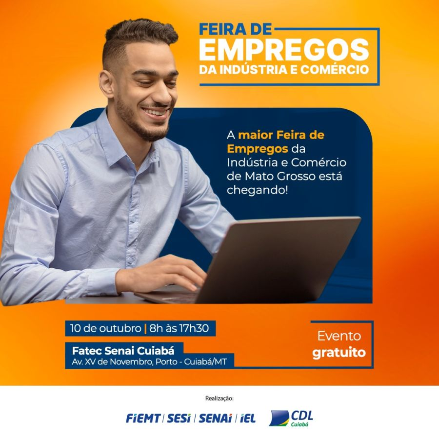 image-91 Hospital Albert Einstein e grandes empresas anunciam mais de 3 mil vagas na Feira de Empregos da Indústria e Comércio em Cuiabá