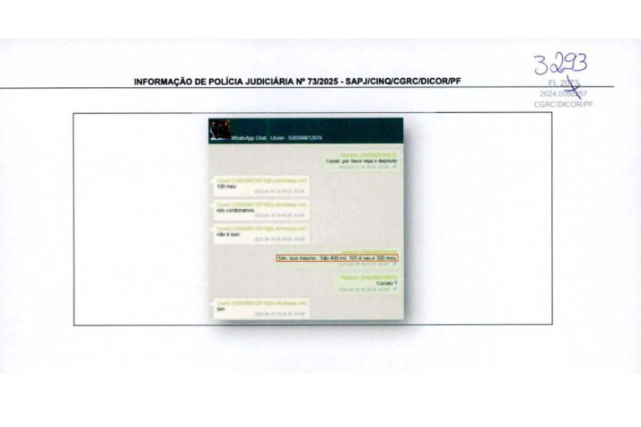 image-209 PF analisa mensagens de Zampieri e cita suspeita de atuação de magistrados