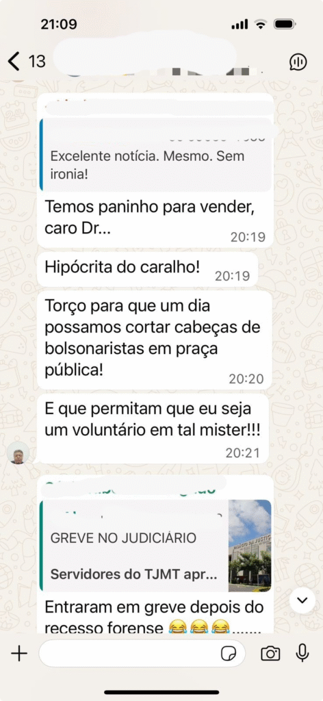 image-127-472x1024 Advogado diz em grupo que torce para que um dia  cabeças de bolsonaristas  possam ser cortadas em praça publica; VEJA PRINT